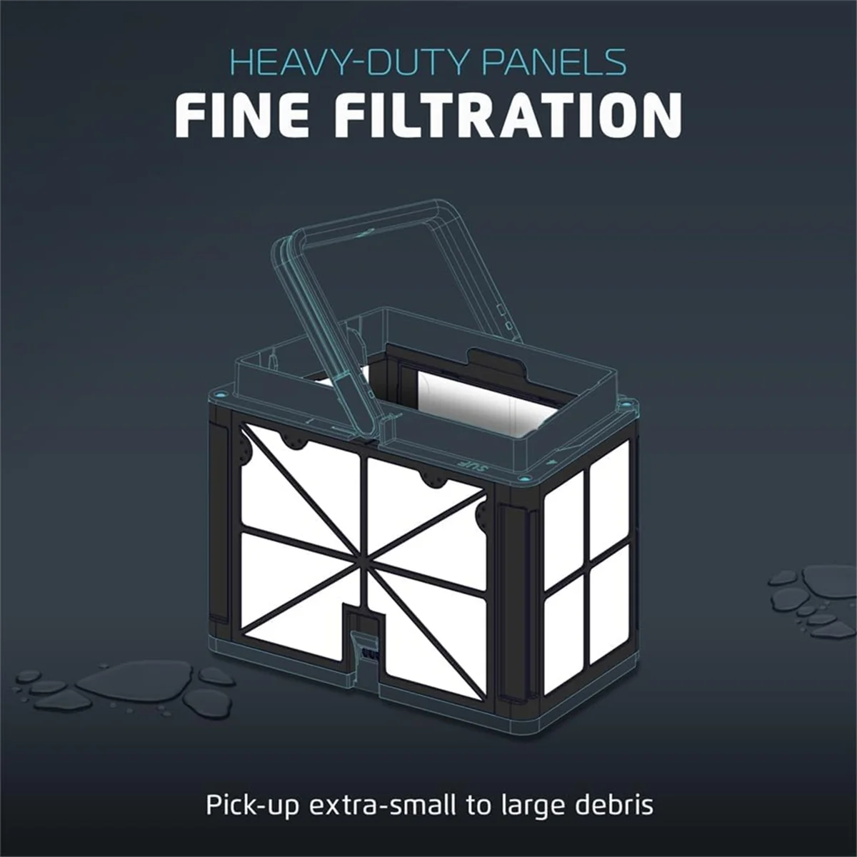 9991425-R4 Фильтр для очистителей бассейна для Premier S50, S100, Active 10 Active 15, сменный ультратонкий фильтр для роботизированных