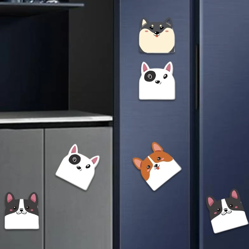 DXAB 12x Sticky Note Cartoon Honden Sticky Pad Beschrijfbare Memo's Pad Animal Sticky Note