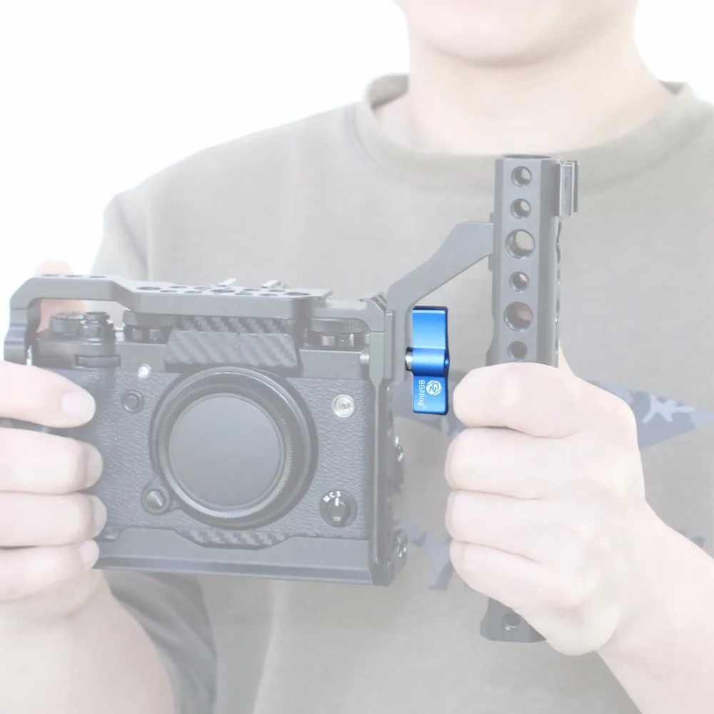Aluminium Verstellbarer Griff 17mm 1/4 Zoll Gewinde Schraubadapter DSLR Kamera Fotografie T-förmiger Schraubenschlüssel L-Typ – Detail 8