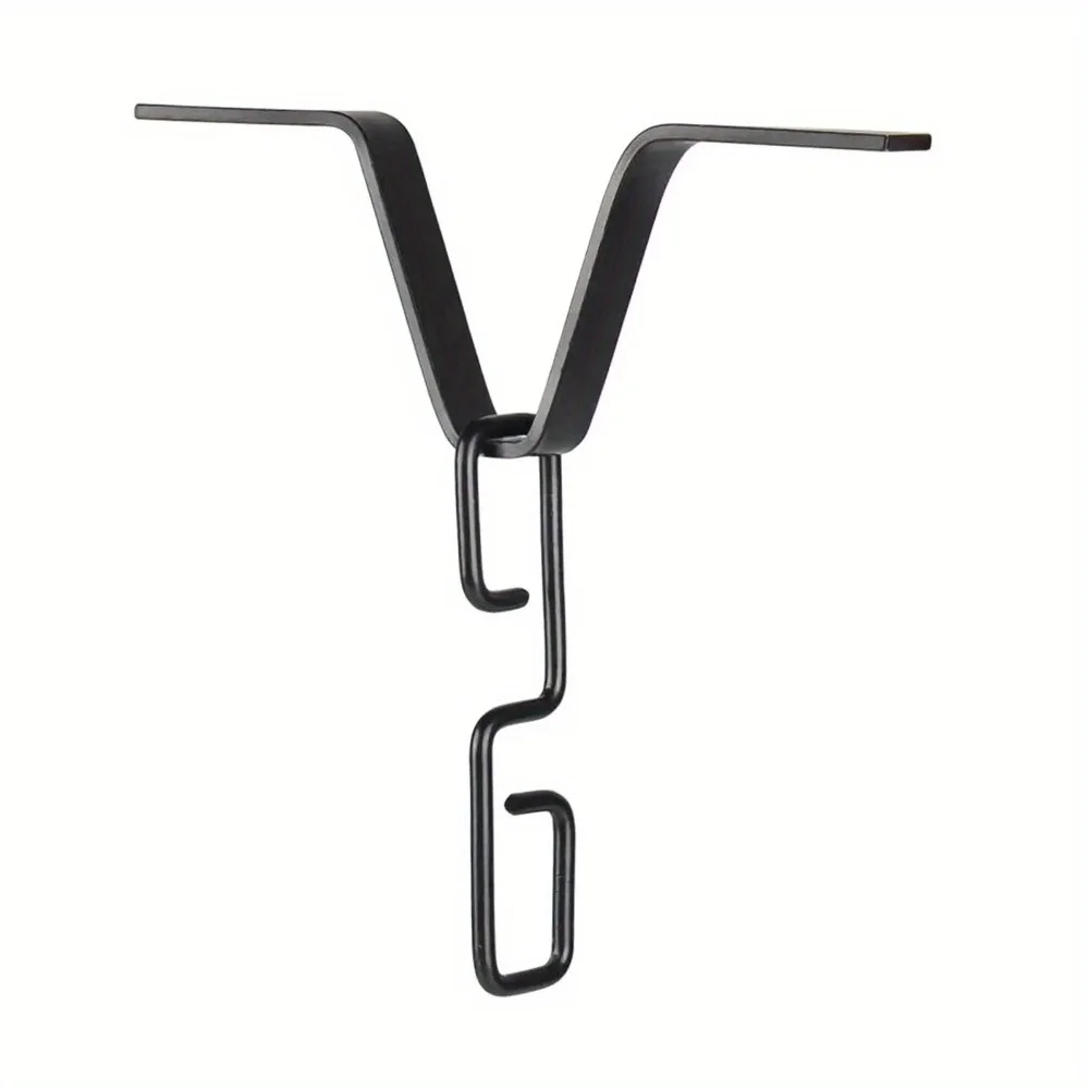1PC Rain Chain Gutter Adapter V Shaped Installation Outside Hardware For Rain Chimes Downspout Iron Connector Rain Chain V Hook
