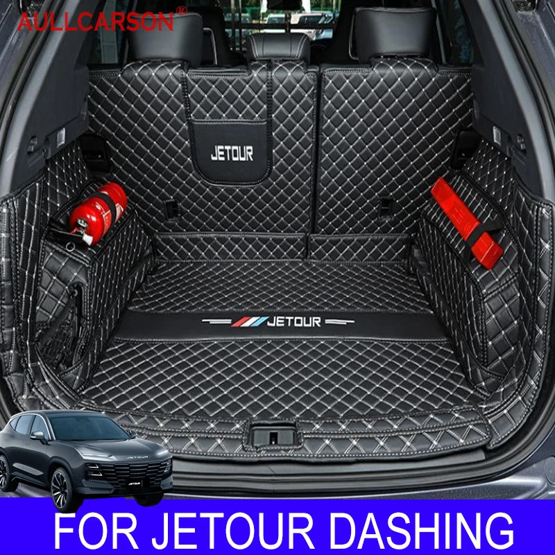 For Chery Jetour Dashing 2022 2023 2024 Custom Trunk Mats Leather Durable Cargo Liner Boot Interior Cover Car Accessories