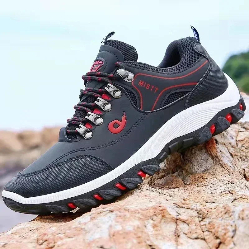 Nuovi uomini 38-48 grandi scarpe da trekking all\'aria aperta, alpinismo, campeggio, corsa, scarpe da jogging, scarpe moda impermeabili e antiscivolo