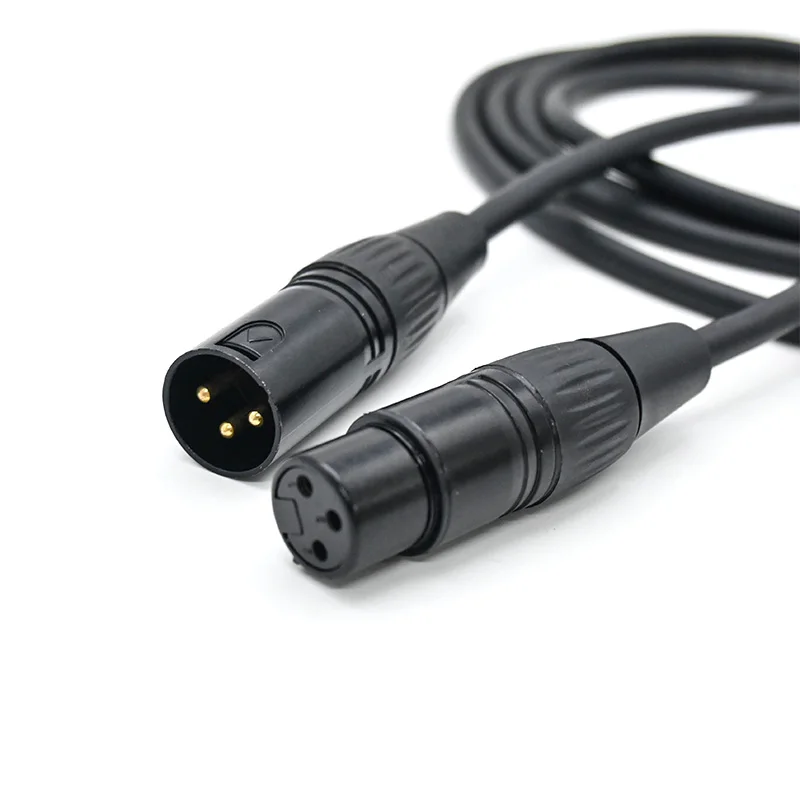 

High Quality 3 Pin DMX Cable 22awg Gold Plated Male to Female DMX512 XLR OFC Adapter Cable Cord for Stage DJ Lighting Control