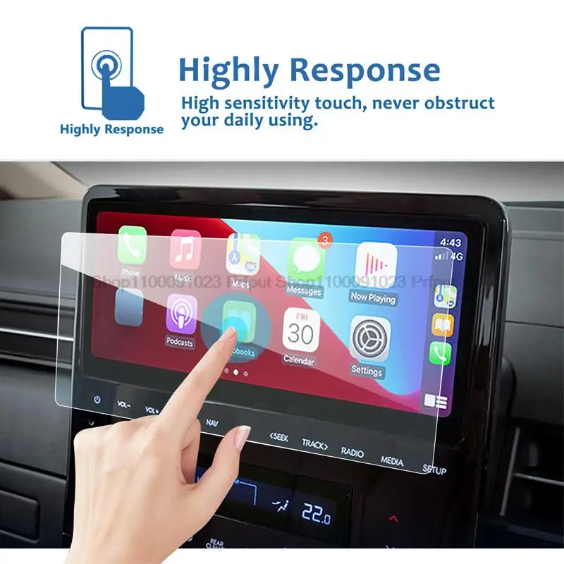 Tempered glass protective film For Hyundai Staria Elite Highlander 2021-2022 Car infotainment GPS navigation screen protector