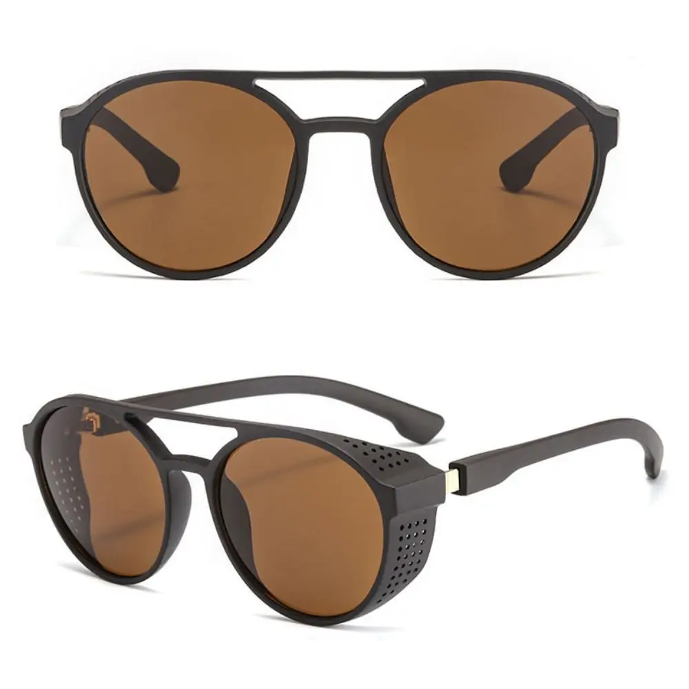

Retro Black Frame Sunglasses Travel Sun-Protective UV400 Eyewear Driving Glasses Punk Black Shades Glasses for Women Man