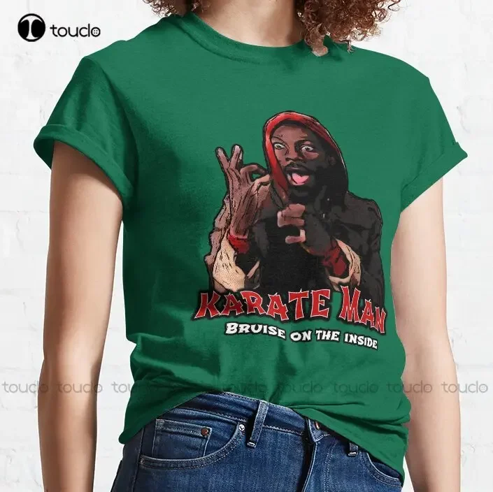 Karate Man Classic T-Shirt T Shirt Women Printed Tee Custom Aldult Teen Unisex Digital Printing Tee Shirts Custom Gift Xs-5Xl