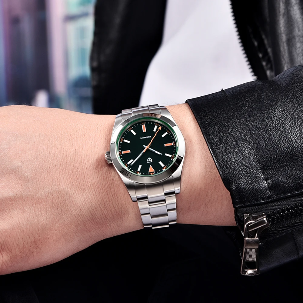 PAGANI DESIGN Green Sapphire Glass Men's Mechanical Watches Luxury Automatic Watch Men NH35A Stainless Steel Diving Sports Clock