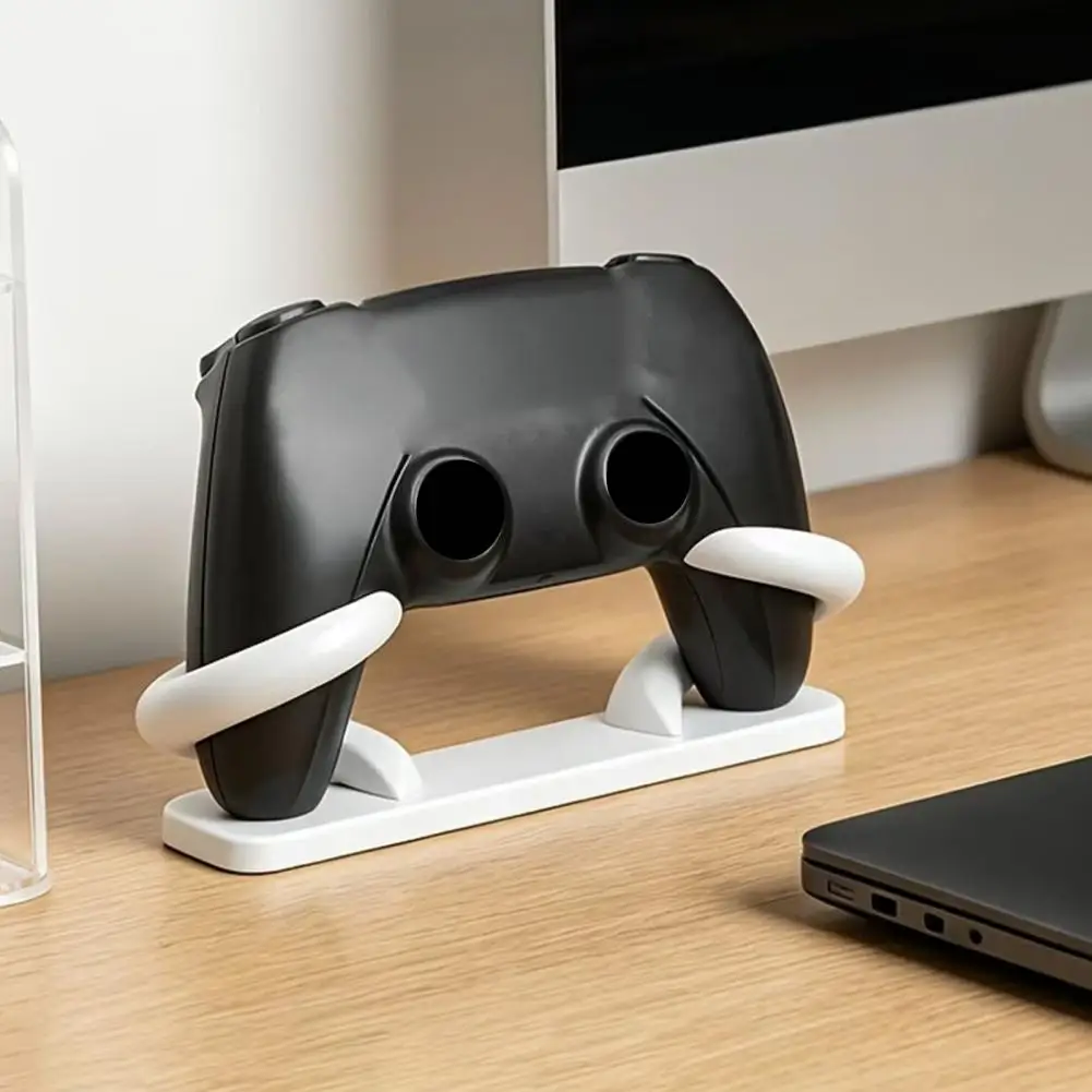 Gaming Controller Dock 3d Printed Angled Horn Handle Stand Universal Controller Holder with Anti-slip Base Desktop for Ps5