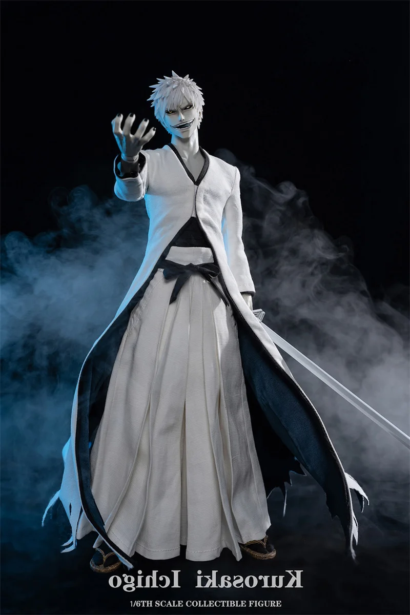 Bleach Branco Kurosaki Ichigo Figura de Ação, Modelo Colecionável, 34cm, 1:6, Brand New Stock