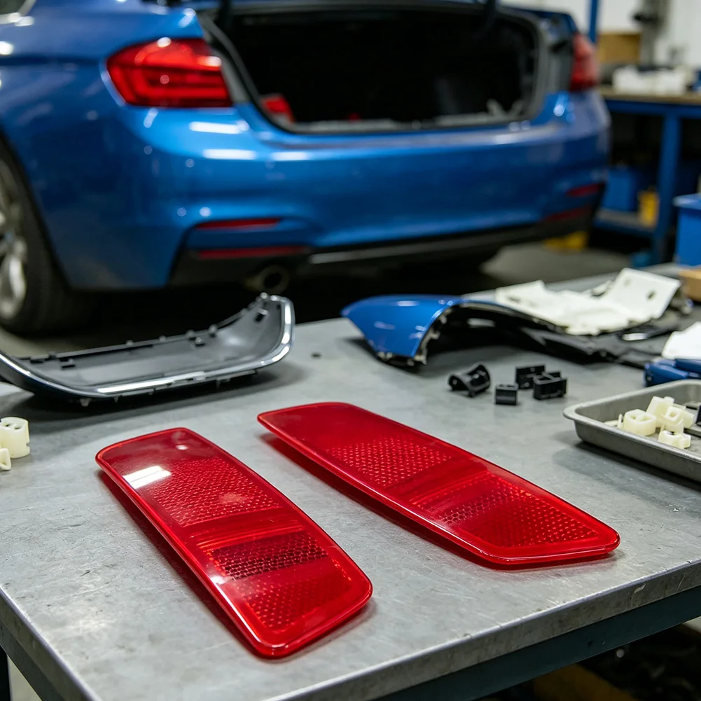 Bumper Safety Light Rear Bumper Reflector For Night Driving Safety Direct Replacement Part High Visibility Design
