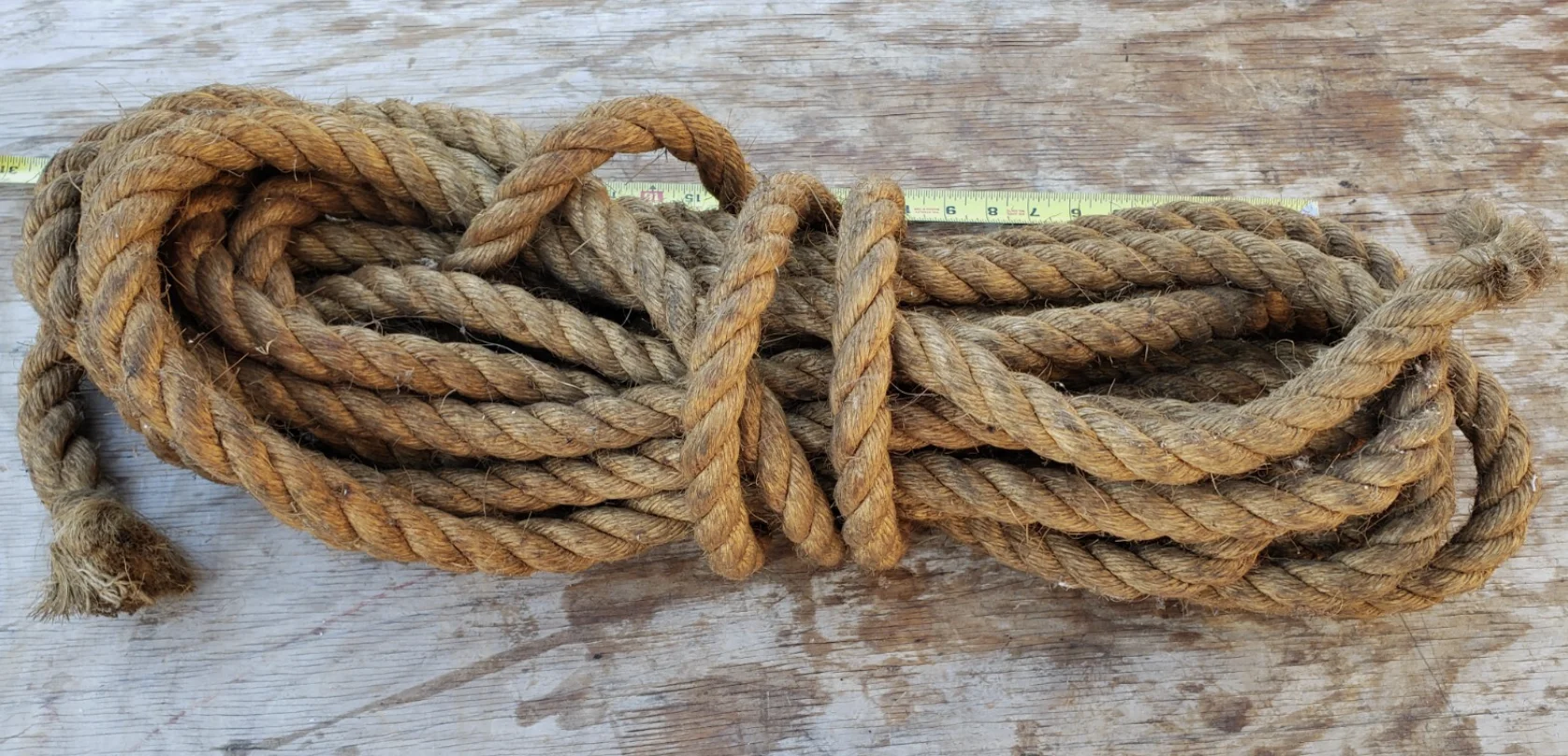 

Jute Rope 14mm x 10/20/30/50/100M, Hemp Rope Twisted Heavy Duty Jute Rope, Manila Rop