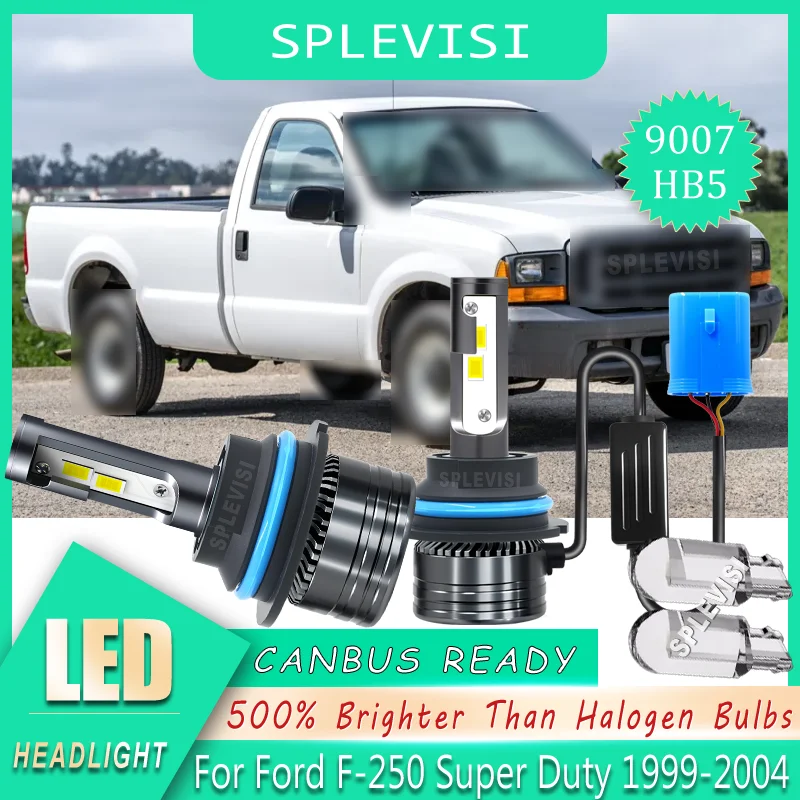 

Easy Installation Reduce Eye Fatigue No Dark Spots 9007 Headlight LED For Ford F-250 Super Duty 1999 2000 2001 2002 2003 2004