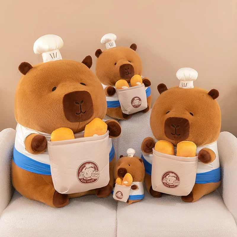 70CM Big Size Cartoon Cute Capybara Stuffed Animal Doll Plushies Kawaii Room Decoration Toys Children Christmas Birthday Gift