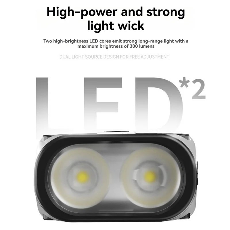 

AA05 Super Bright LED Source Work Lamp Magnetic Base Keychain Flashlight Type-C Camping Lantern