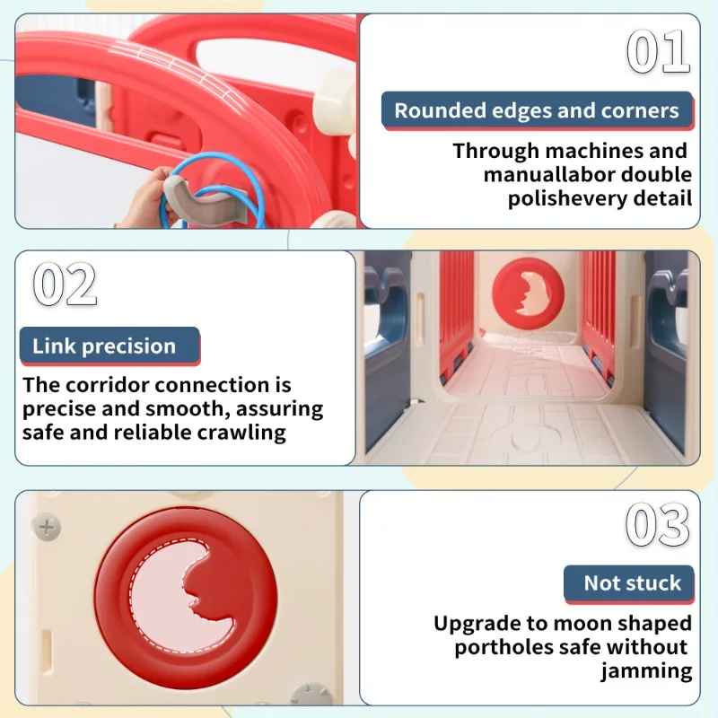 Kids Multi Function Playground Set with Slide Swing Climbing Frame Indoor Outdoor Children Activity Center Play Structure