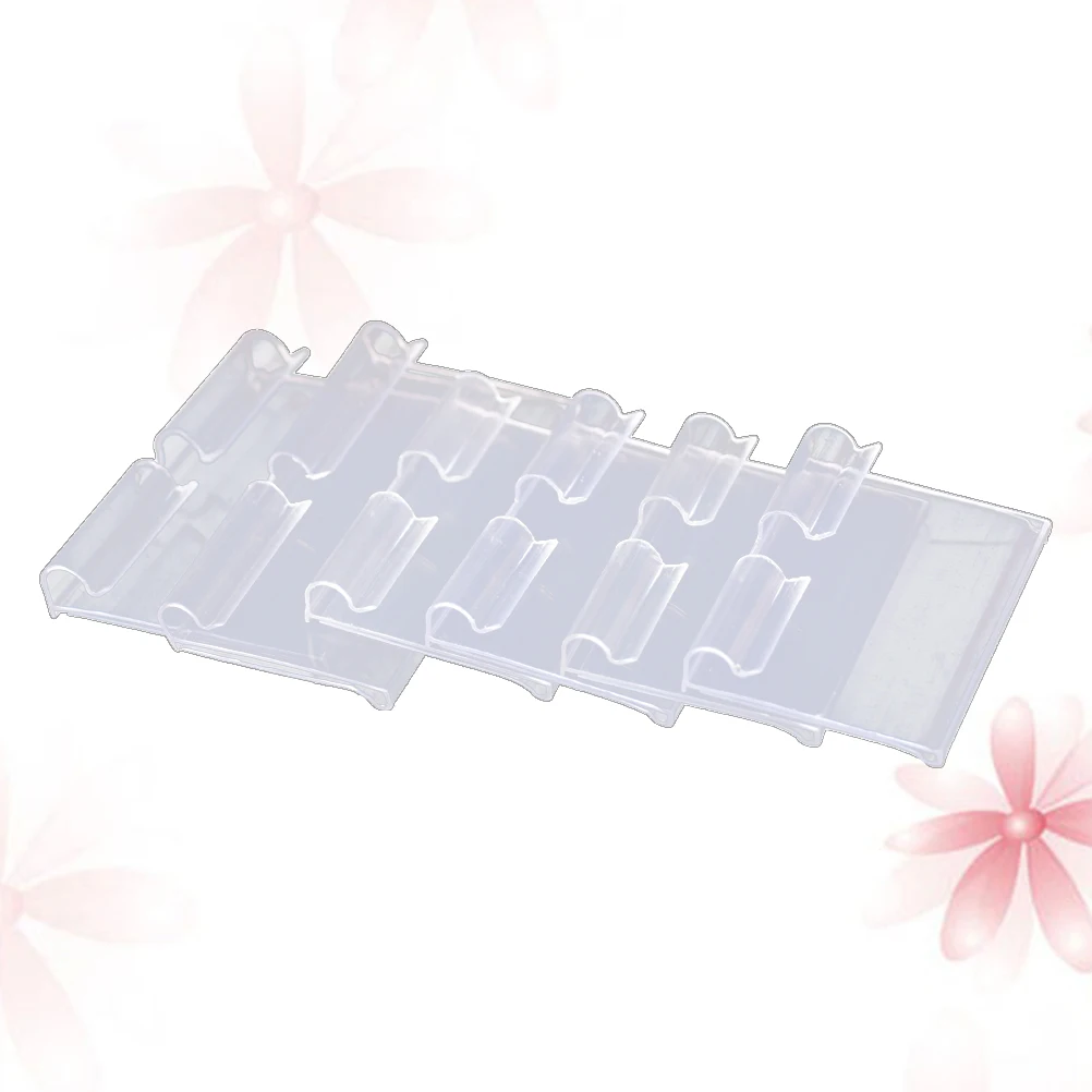 

10pcs Clear Plastic Price Tag Label Holders for Supermarket Retail Store Shelf Display Signs Durability Long Term Use