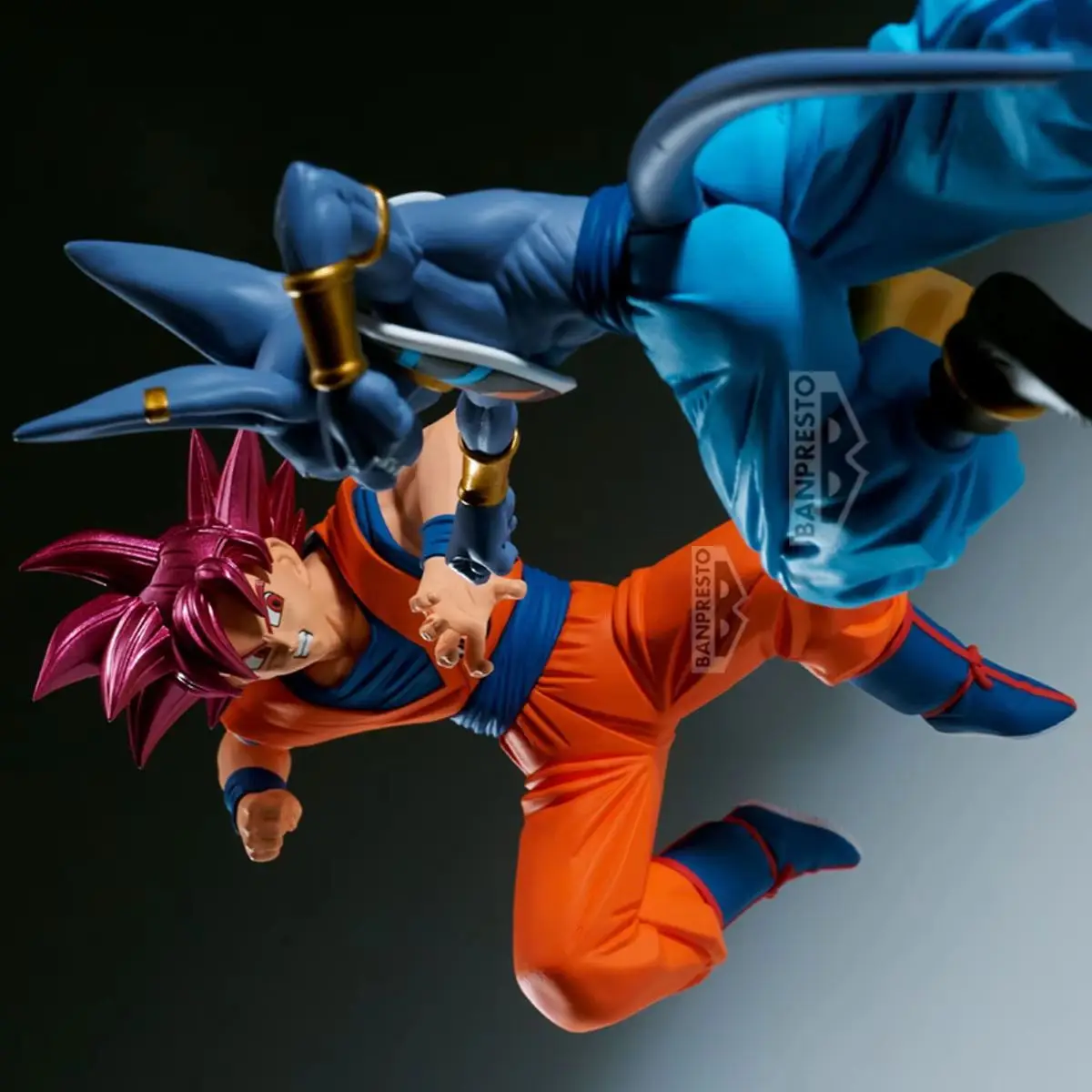 100% original bandai espíritos banpresto match makers dragon ball super filho goku ssj deus beerus coleção série anime figura
