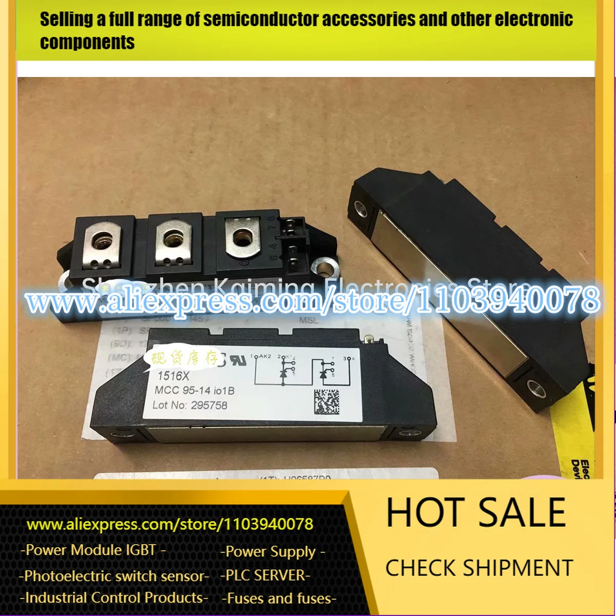 NEUES UND ORIGINAL IGBT-MODUL MCC95-16IO1B MCC95-14IO1B MCC95-12IO1B MCC95-08IO1B MCC95-18IO1B Spotware