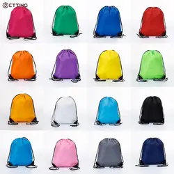 Mochila deportiva portátil para montar en gimnasio, bolso grueso con cordón, impermeable, para zapatos, Tela Infantil