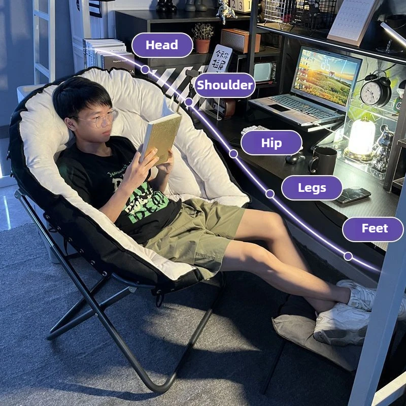 

Comfortable Computer Chair for Extended Sitting, Home Reclining Chair, Outdoor Folding Chair