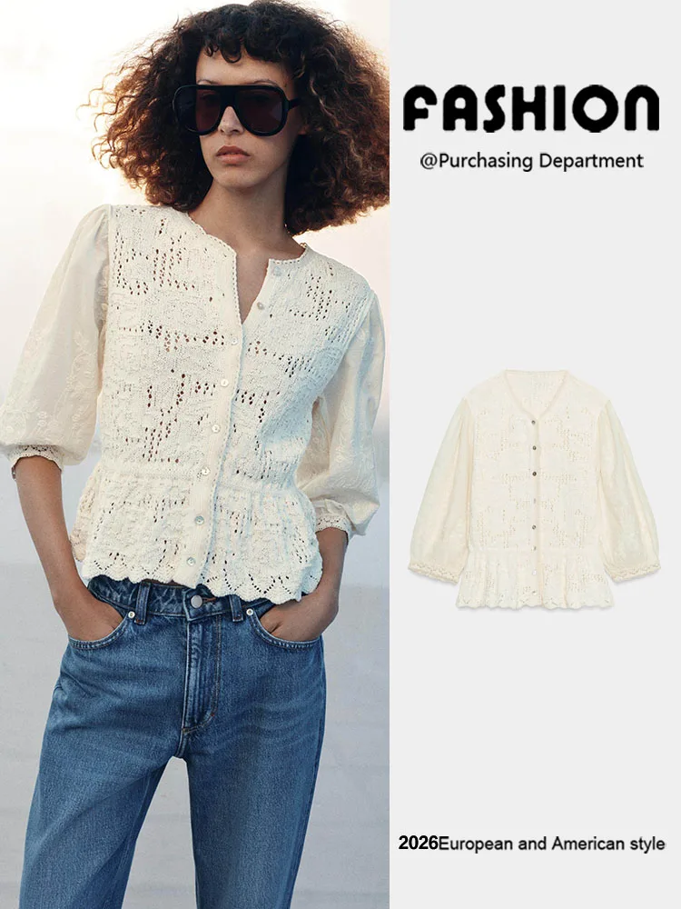 

Romantic Knitted Outerwear round Neck Sleeveless Spring New Arrival Women's Fashion Short Coat Elegant Style European Trend