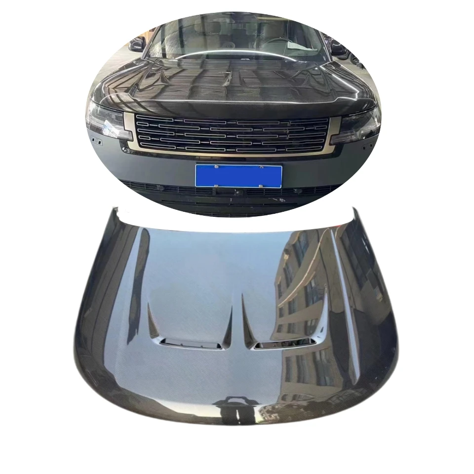 High Quality Carbon Fiber Sport Design Hood Replacement Lift Engineer Cover for Range Rover Vogue L460 2023-On