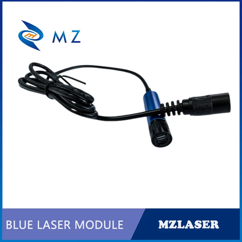 Módulo Laser de Luz Focusável, Alta Definição, D12 mm, 405nm, 30mW, Violeta Azul, Linha UV, Sem Vadios, Classe Industrial, Compacto