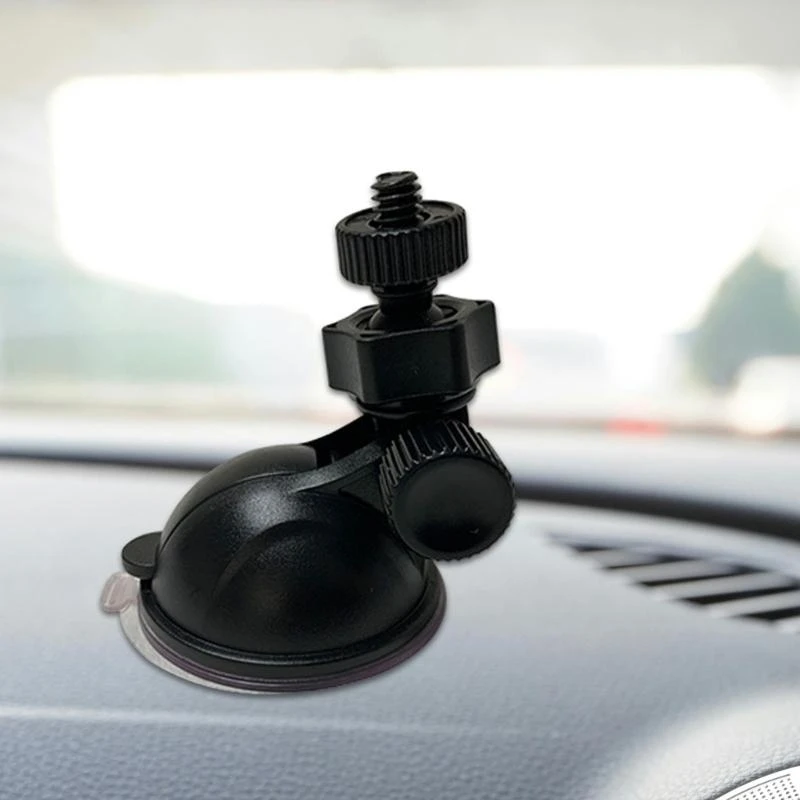 

HX6A Easy to Install Suction Cup Dashboard Camera Mount Heavy Duty Suction Mount Stable Suction Cup Mount ABS for Vehicles