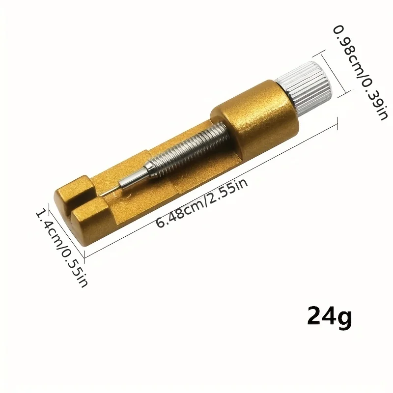 Herramienta de reparación y instalación de medidor removedor de correa de Metal, ajustador de medidor, modificación de longitud, herramienta de desmontaje de cadena de reloj de acero