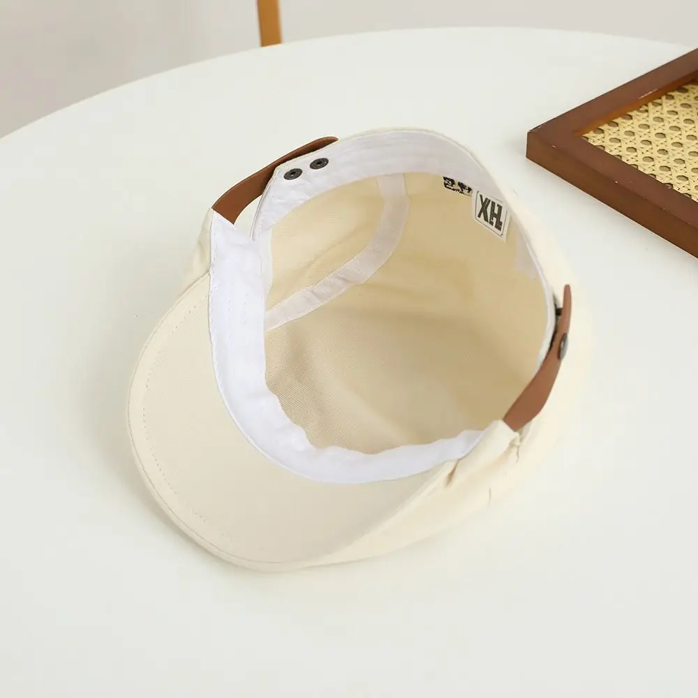 

Fashion Sun Protection Retro Embroidery Hat Sunscreen Korean Style Newsboy Cap Adjustable Beret Hat Outdoor