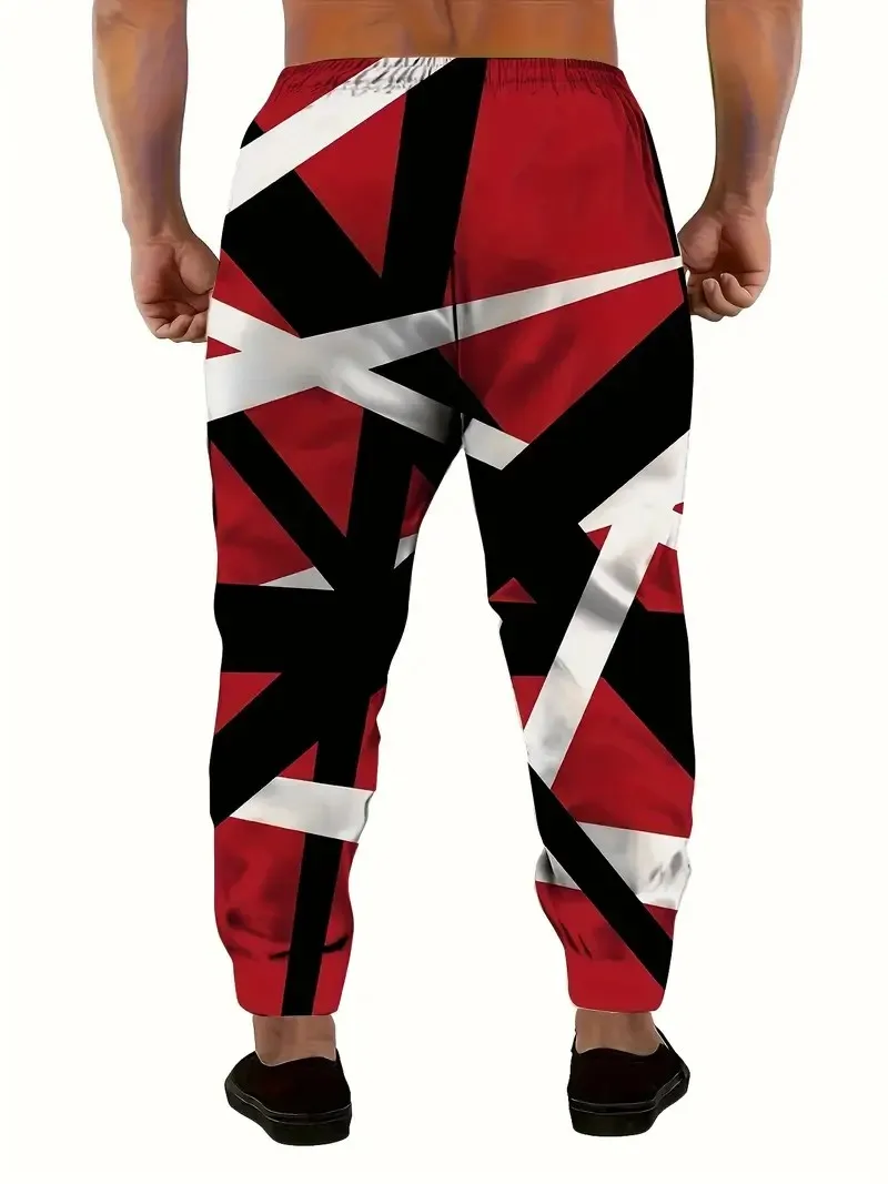 The new men's long pants for Spring and Autumn 2025 are comfortable soft casual roller skating and 3D printed street men's wear