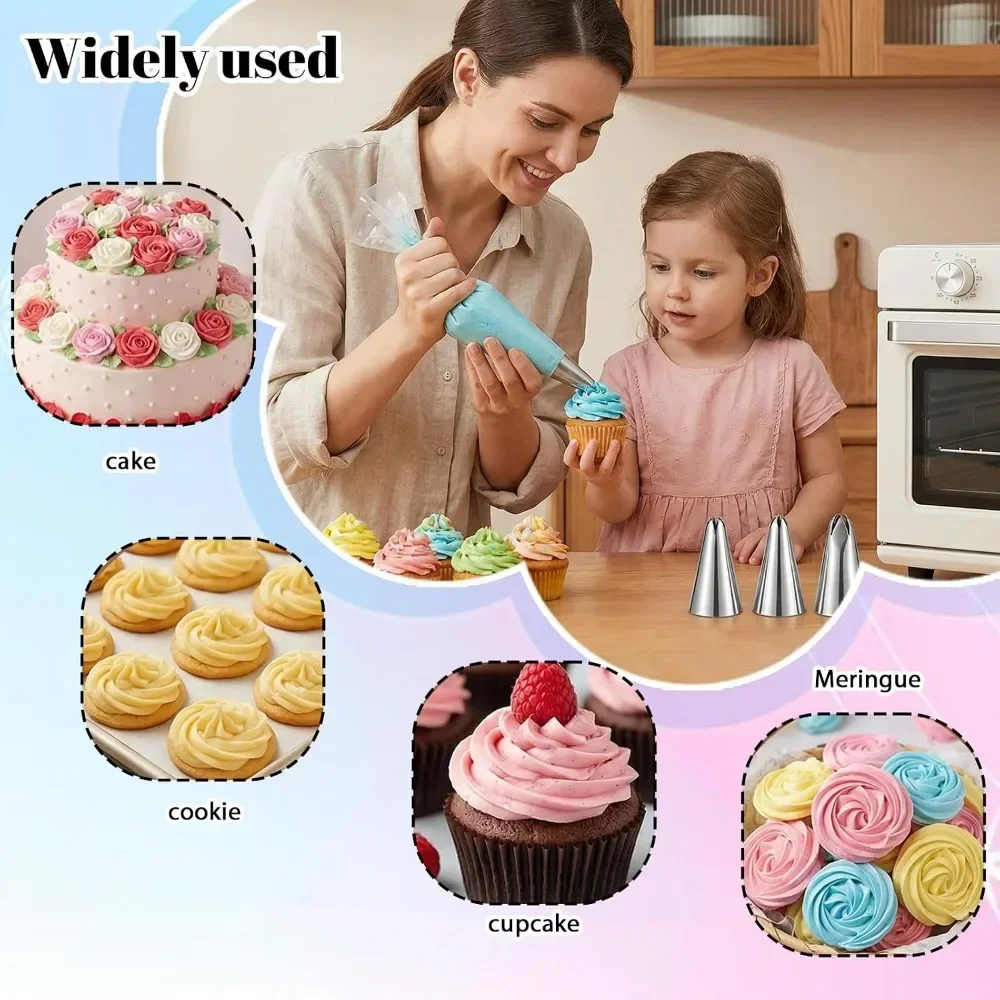 Large Piping Tips Set, 4PCS St - Decorating Tip Set recensione e prezzo