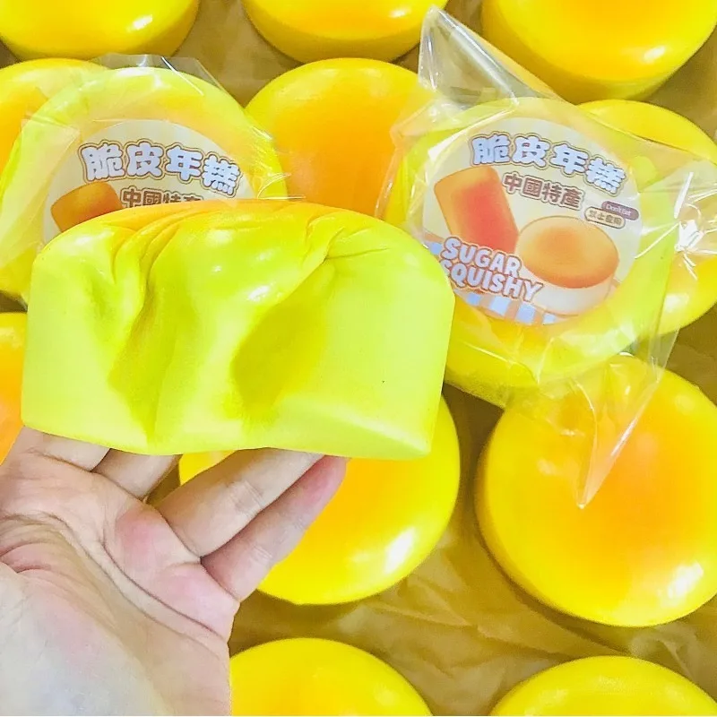 Brinquedo de pão de abacaxi de subida lenta mole - Fidget sensorial para alívio do estresse para ansiedade TDAH Autismo |   ASMR Presentes divertidos para crianças e adultos