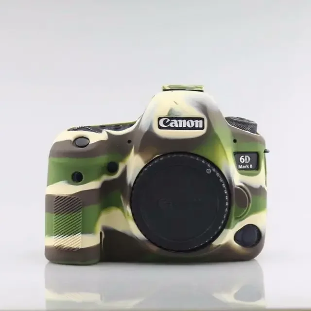 カメラ用ソフトシリコンゴム保護ケース,鎧,DSLRバッグ,ボディカバー,キヤノン6d2用プロテクター