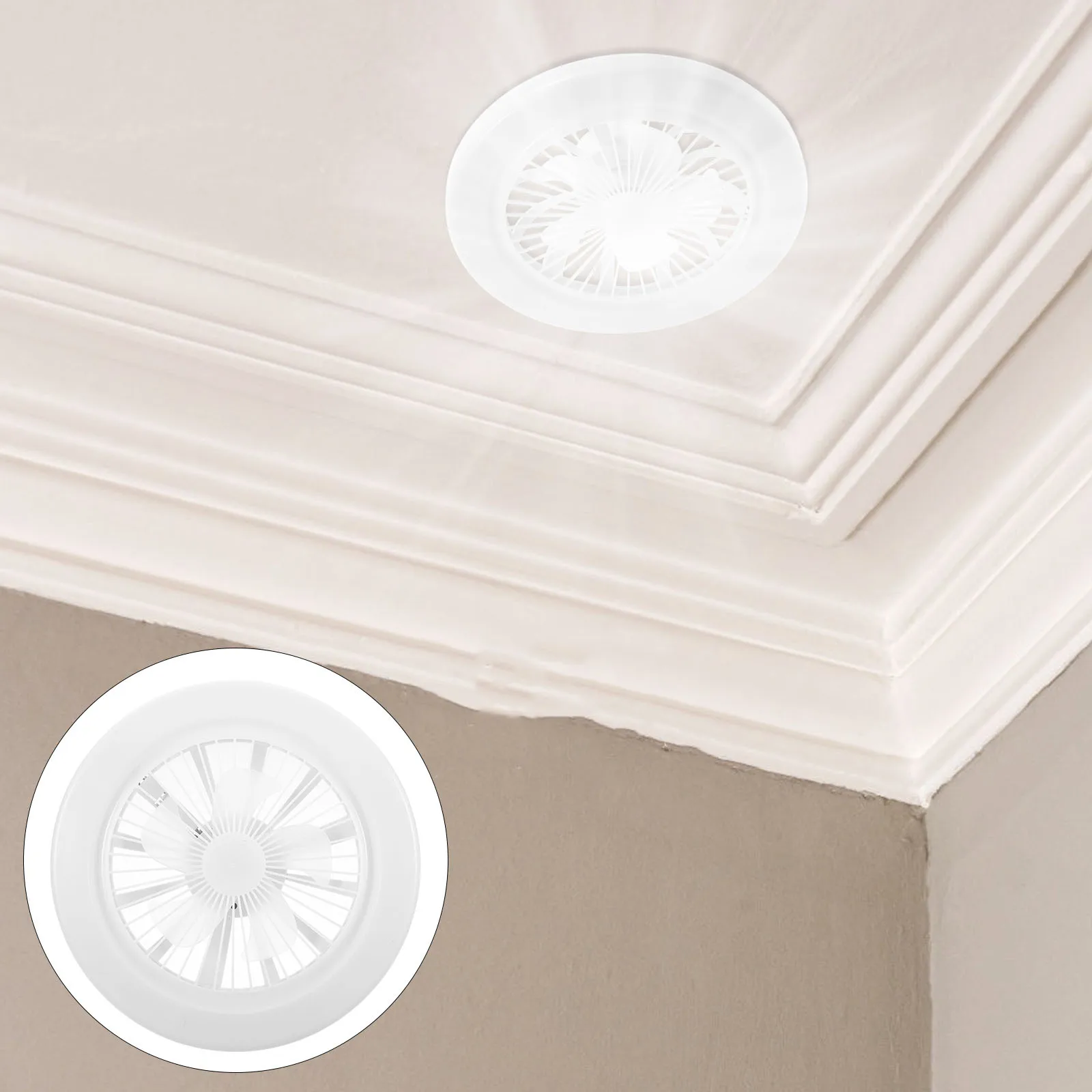 

1Set LED Fan Light Small Bedroom Ceiling Fixture Adjustable Brightness Energy Efficient E27 Socket Socket Ceiling Fan