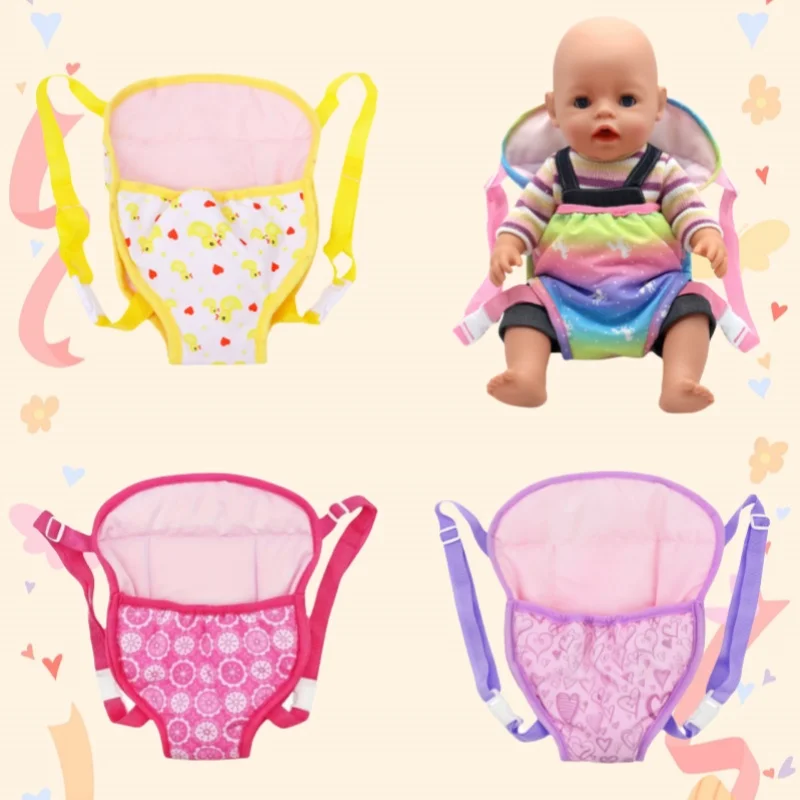 2021 nuova bambola zaino mini borsa per il trasporto vestito accessorio per bambini adatto bambole da 18 pollici regalo di compleanno della ragazza americana borsa per bambole BJD
