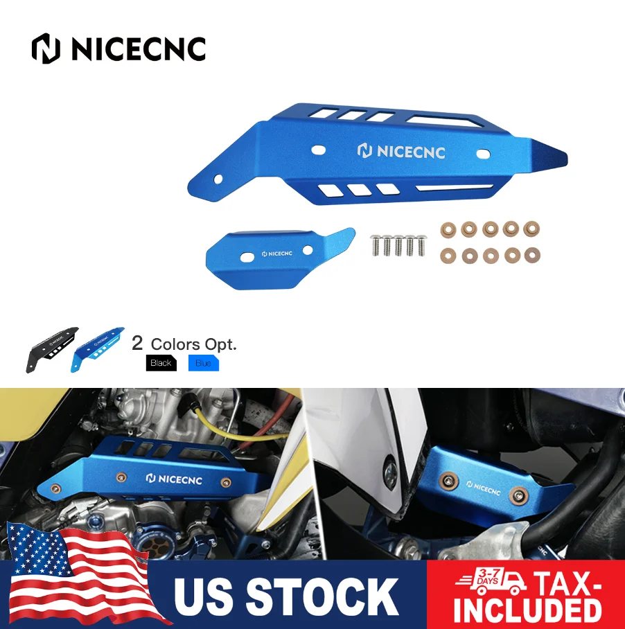 

NiceCNC ATV Mid Pipe Теплозащитный экран Защитная крышка для Yamaha Raptor 700 700R SE SPECIAL YFM700 YFM700R 2015-2024 Алюминий