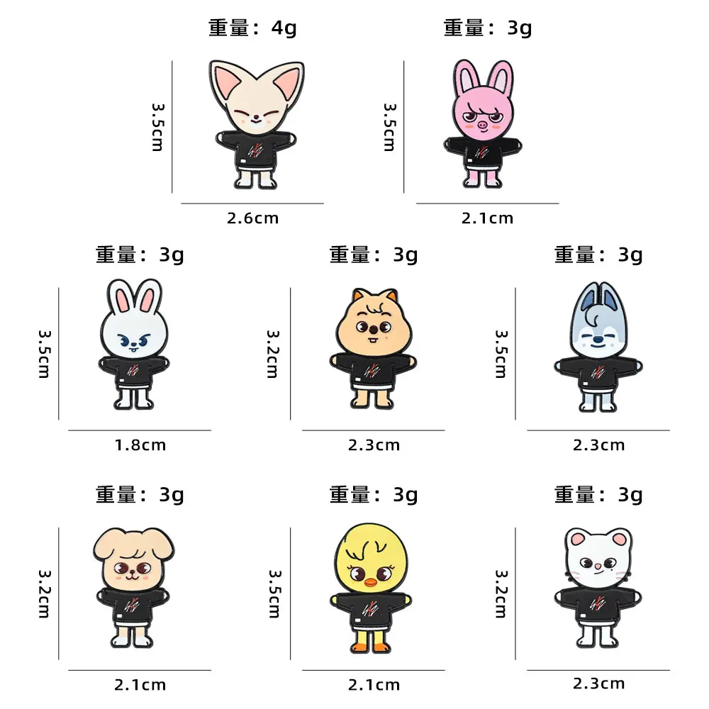 8/7 Stück Emaille-Pins, Cartoon-Anime-Charakter-Broschen, Anstecknadeln für Rucksäcke, Kleidung, Accessoires, Schmuck, Geschenke für Fans – Detail 8