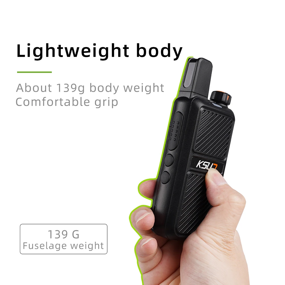 KSUN 8W High Power Two Way Radios Communication Type-C 5500mAh Flashlight Backlight VOX Walkie Talkies for Hiking Camping
