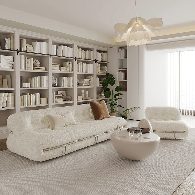 

Современные дизайнерские диваны для гостиной Европейские бежевые трансформируемые пуфы Диваны для гостиной Lazy Nordic Schlafsofa Мебель для дома