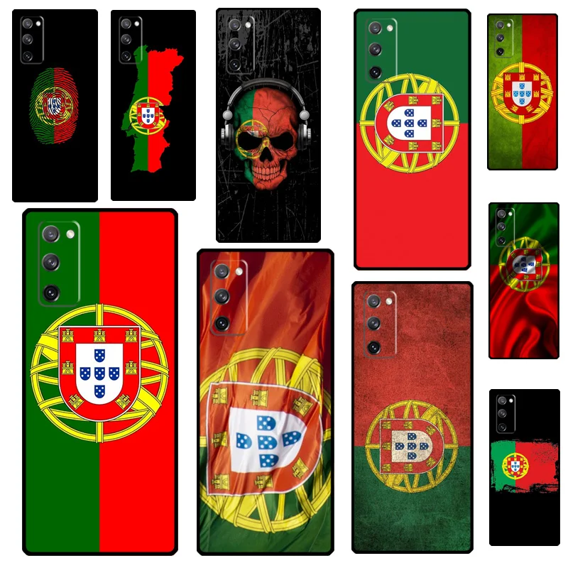 Portugal Flag Case For Samsung Galaxy S21 S20 FE Note 20 Ultra Note 9 10 S8 S9 S10 Plus Phone Cover