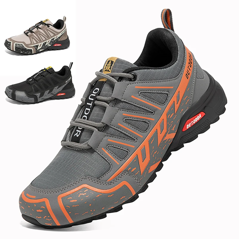 

Men's Hiking Shoes Breathable Lace Up Outdoor Non-slip Camping Boots Training Hunting Tactical All-terrain Tactical Sneakers