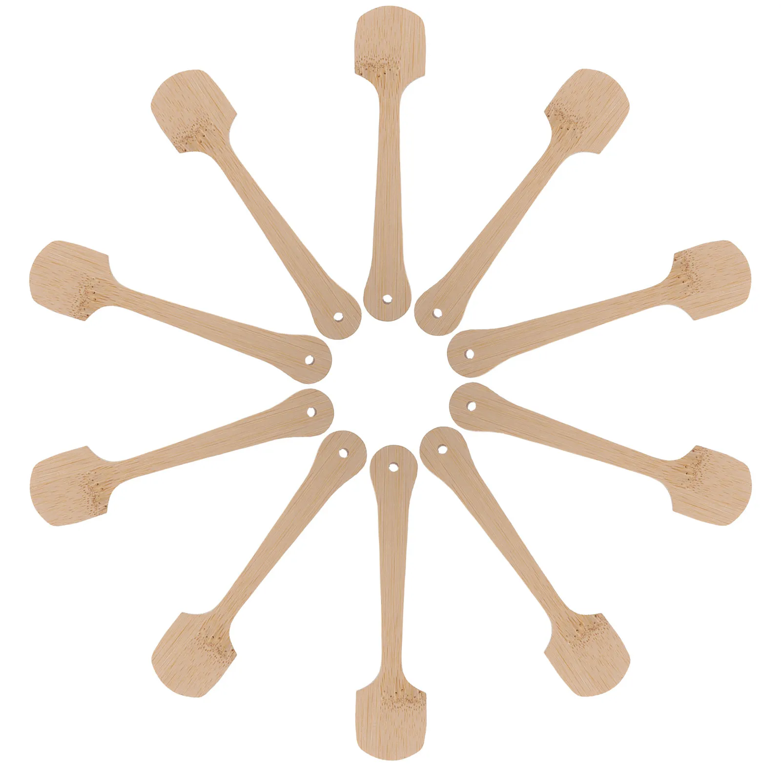 20Pcs Bamboo Fan Handles Wooden Handle for Fans 4.3 Inch Craft Sticks Hand Fans Sticks for Wedding Programs Decorative Fan