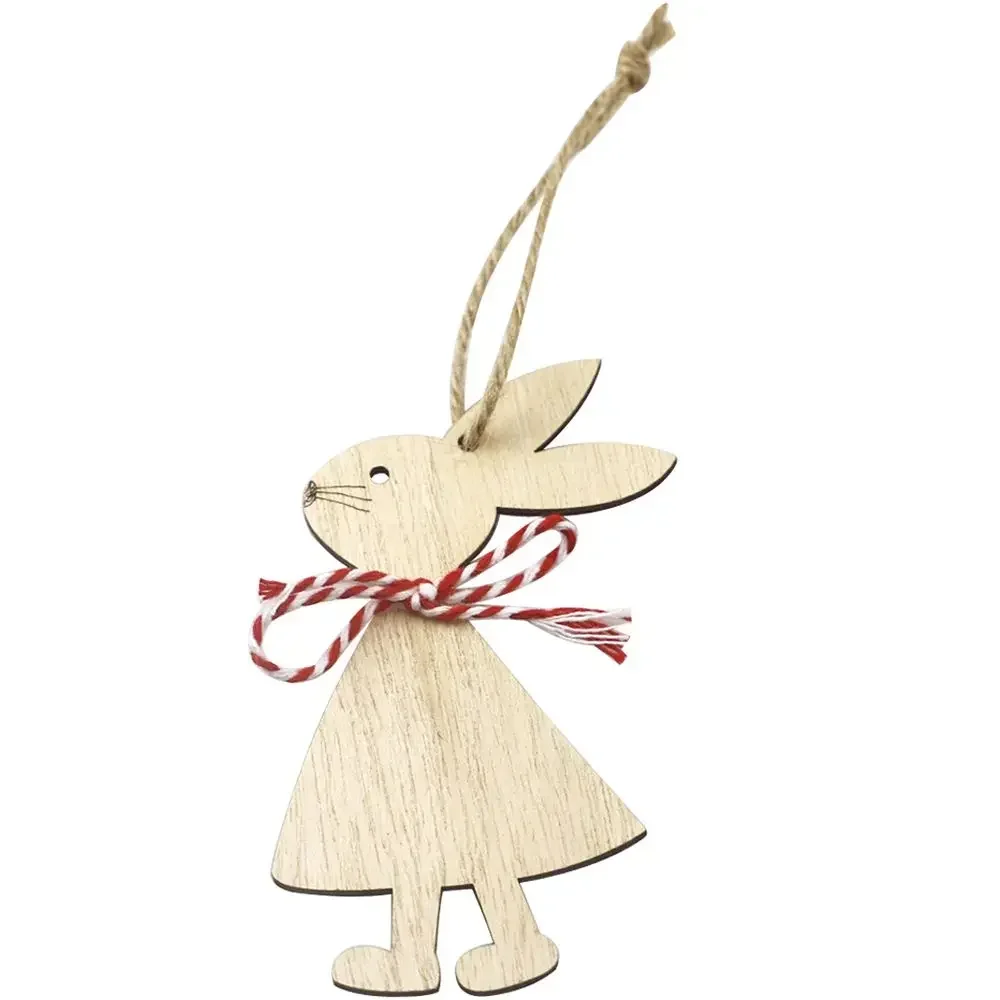 Mini Rabbit Wood Carving: Backpack Hanging Decoration Gift Supplies Gift Book Bag Pendants Presentation