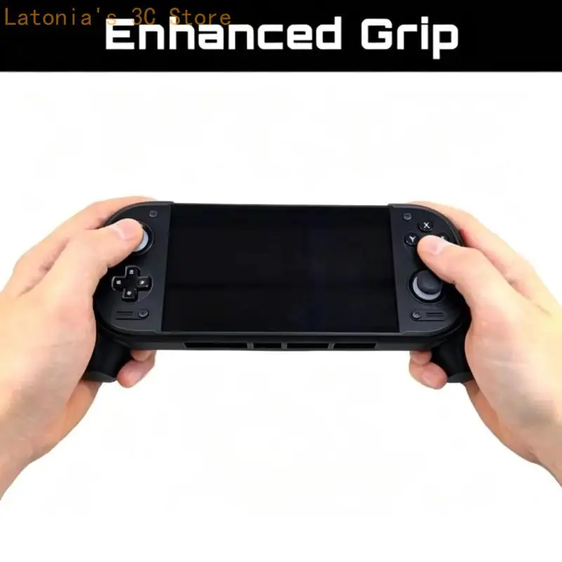 Handheld-Spielgriff für Retroid Pocket 6, 3D-gedruckte Griffschale mit freiliegenden vorderen Bedienelementen und unterer – Detail 10