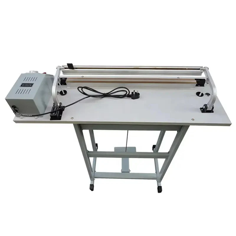 V V Foot Operated Continuous Vertical Heat Sealing hine with Knife Cutting Plastic Bags