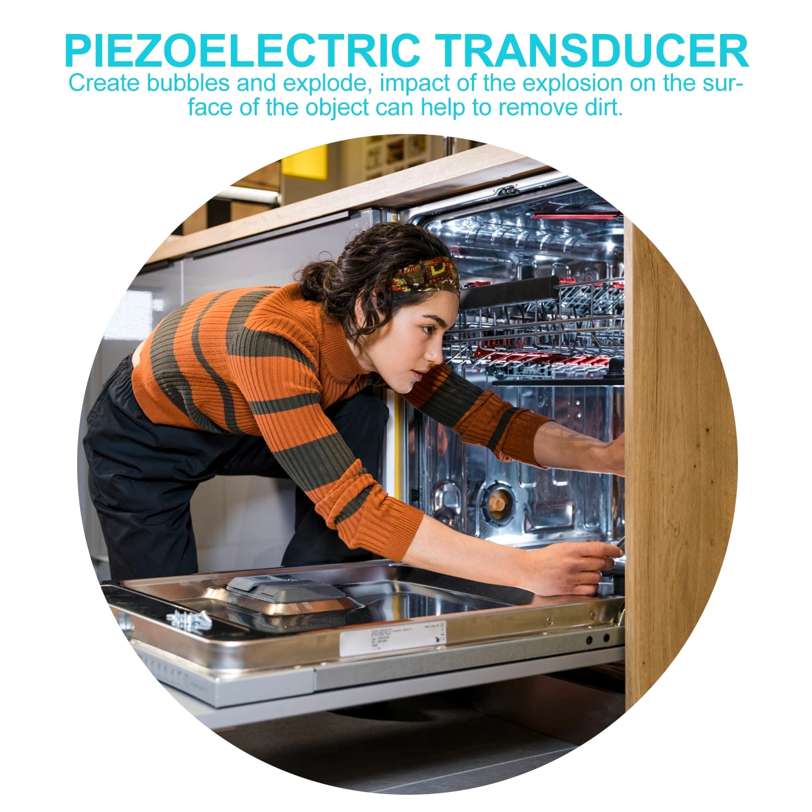

Ultrasonic Transducer Piezoelectric Stainless Steel Dishwashing Machine Dishwasher Accessory Part