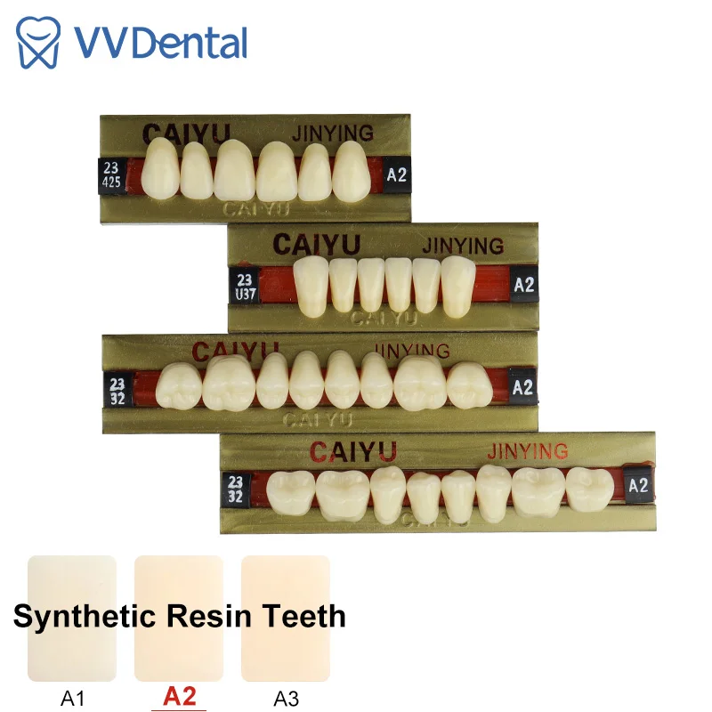 

A1 A2 A3 Shade Four-Layer Dental Acrylic Synthetic Resin Teeth Whitening Denture Fake Oral Care False Upper Lower Tooth