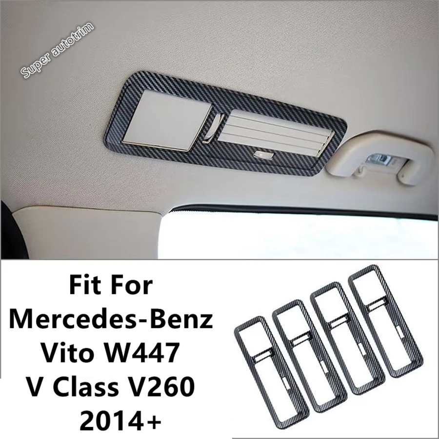 

Roof Rear Air AC Outlet Vent Frame Cover Trim For Mercedes-Benz Vito W447 / V Class V260 2014 - 2021 ABS Accessories Interior