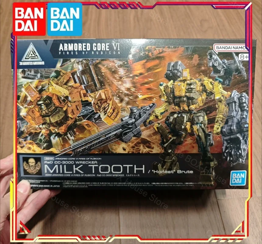 In Stock Bandai Genuine Model Kit 30MM Armored Core6 RaD CC-3000 Wrecker Milk Tooth Anime Action Figure Collection AssemblyModel